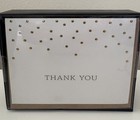 Sheffield Home Paper Goods 16 Thank You Cards   Envelopes Blank Inside Boxed Set