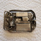  1985 Ltd Edition  Belt Buckle Massey Ferguson Farm Tractor Combine 1287 Of 4000