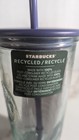 2025 Starbucks Recycled Glass Cold Cup 16 Oz Purple Lid   Straw New