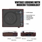 Bluetooth Vinyl Record Player 3-speed Turntable With Stereo Speakers Vintage    
