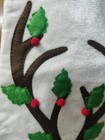 Valery Madelyn 21  Ivory Reindeer Christmas Stocking Brown Fur Trim