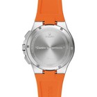 Bulova Men s Maquina Quartz Chronograph Date Orange Silicon Watch 46 Mm 96b407