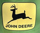 John Deere Vintage Metal Seed Hopper For Tractor Equipment Green Planter 15 x18 