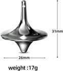 2pcs Accurate Spinning Top  Forever Spin  Portable Precision Metal Spinner Top