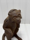 Vintage Cast Iron Monkey Piggy Bank 