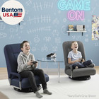 Swivel Gaming Chair 360 Degree Multipurpose Floor Chair Rocker For Tv  Reading  