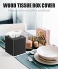 Tissue Box Cover Square - Oak Wood Tissue Box Holder For Living Room