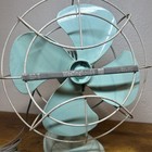 Vintage Westinghouse Oscillating Electric Fan Model A010-1 - Seafoam Green
