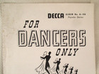Vtg 1940 Decca Records For Dancers Only Jimmie Lunceford Advertising Brochure