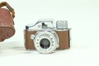 Vintage Charmy Hit-type Subminiature Spy Camera W  Brown Leather Case