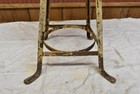 Original Antique Vintage Swivel Bar Drafting Stool Industrial Rustic Wood Seat