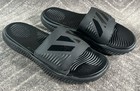 Adidas Men Sandals Alpha-bounce Basketball Slide 2 0 Black Shoes Flip Flop Sz 10
