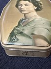 Vtg Queen Elizabeth Ii Coronation Souvenir Candy Tin George W  Horner   Co 1953