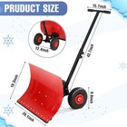 Snow Shovel With Wheelsheavy Duty Snow Pusher For Driveway ergonomic Snow Pus   