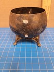 Silver Plated Bowl Small Footed Bowl Vintage Style Decor Table Centerpiece Dish