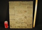 1940 s Ww2 Large Letterpress Brass Printing Plate Advertising Sheet