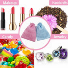 25pcs Burlap Bags With Drawstring Drawstring Gift Bag Jewelry Pouches For Weddin