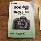 Canon Eos 400d Rebel Xti Digital Camera Instruction Book Manual English Version