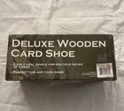 Deluxe Casino Dealer Wooden Card Dealer Shoe Engraved Deer Buck
