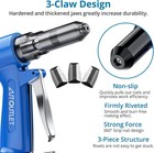 Pneumatic Rivet Gun Kit Heavy-duty Riveter 4 Sizes Air Hydraulic Riveting Tool