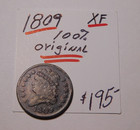Special 1809 U s  Half Cent Bold Xf - Great Color Only  158 00                    