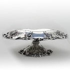 Floral Scroll Compote Theodore Starr Sterling Silver New York