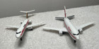 2 Vintage 1988 Ertl Jet Tran 737 Die Cast Trans World Twa Continental Airplane