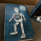 Fossil Stan Big Tic Robot Man Clock - Rare Vintage 2005 With Stand   Book  Tin