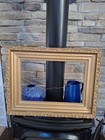 19th Century Antique Large Frame Gold Gilt Carvings Baroque Rabbet 12   18 