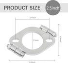 2 5 Inch Split Flange Repair Kit With 2 Bolts Carbon Steel Exhaust Flange 1pk