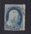 1861 Franklin 1c Blue Sc 18 Type I Used Aps Certificate No Faults Cv  500  c2