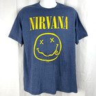 Nirvana Mens T-shirt Retro Throwback Size Xl 46x31 Smiley Face 2018 Kurt Cobain