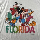 Vintage Disney Shirt Mens Large White 90s Mickey Mouse Goofy Minnie Donald Duck
