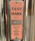 Vintage Test Mark Cup Dispenser No  73 Tested Papers Of America Inc Chicago Usa