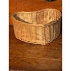 Heart Shaped Wicker Basket Natural Woven Willow Storage Rustic Home Decor 11in