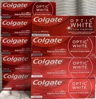 9 Pack  Colgate Optic White Stain Fighter Toothpaste Clean Mint Paste  4 2 Oz