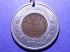Encased 1948-d Lincoln Cent Formfit  Good Luck Good Health Good Looks Price Drop