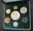 1958 Ghana 7 Coin Proof Set In Original Presentation Box  8417 Troy Oz Of Silver
