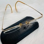 Vintage 1920   s 12k Gold Filled Spectacles With Original Eyeglass Case 