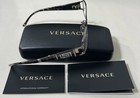 Versace Italy Mod 1163-b 52  16 130 Sleek Rectangular Eyeglasses