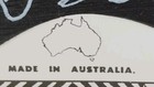 New Australian Good Luck Boomerang Hand Painted Made In Australia Vtg Souvenir