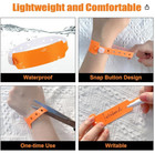 100pcs Colored Vinyl Wristbands  Waterproof And Security Wristbands For Event