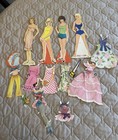 Vtg Paper Doll Large Lot Estate Find Children Adults   Clothes Various Decades