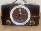 Vintage 1950s Mid Century Zenith Am fm H725 Bakelite Tube Radio Doesn t Work