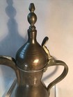 Vintage Dallah Mideast Bedouin Coffee Pot Copper Brass Hallmarked 11 75 Inches