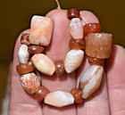 Ancient Excavated Carnelian   Agate Djenne Stone Dig Beads Mali 1000   Yrs Old
