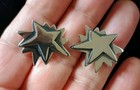 Taxco Modernist Celestial Layered Starburst Earrings 6 5 g 925 Sterling Silver
