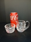 Signed Waterford Crystal Kerry Individual Mini Creamer   Sugar Bowl Set 2 75