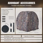 Naizea Hunting Blind 2-3 Person Portable Pop Up Ground Blind   Carrying Bag