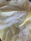 Vintage Bryan Baby Girl Dress Yellow Lace Ruffle Party Dress Bloomers Set 6-9mo